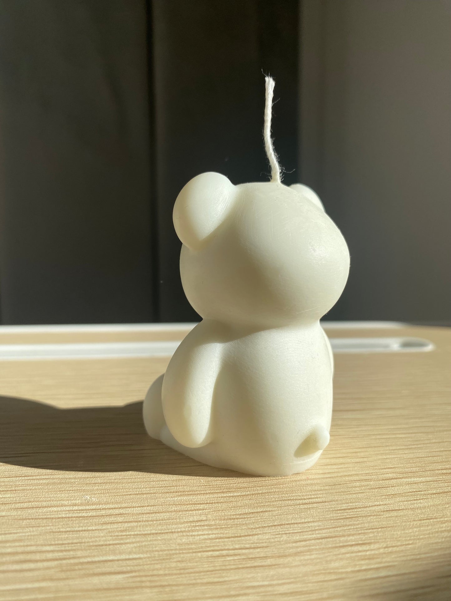 Teddy bear candle