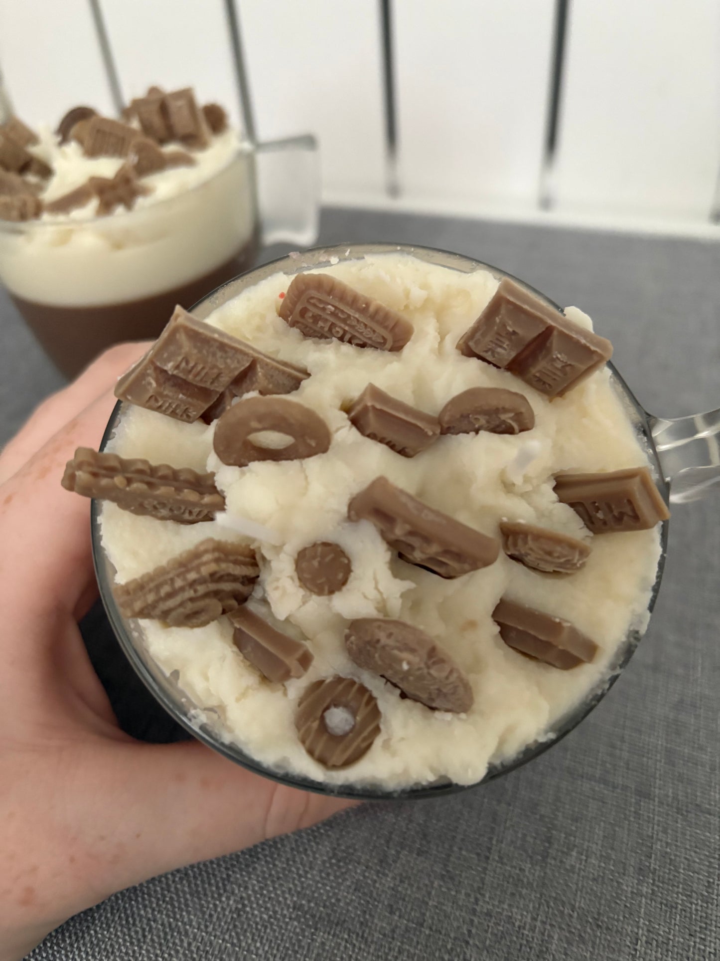 Hot chocolate candle