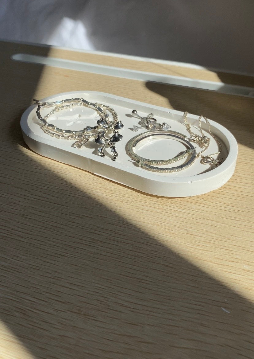 Flower Imprinted Jewellery Dish
