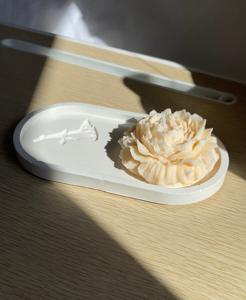 Flower Imprinted Jewellery Dish