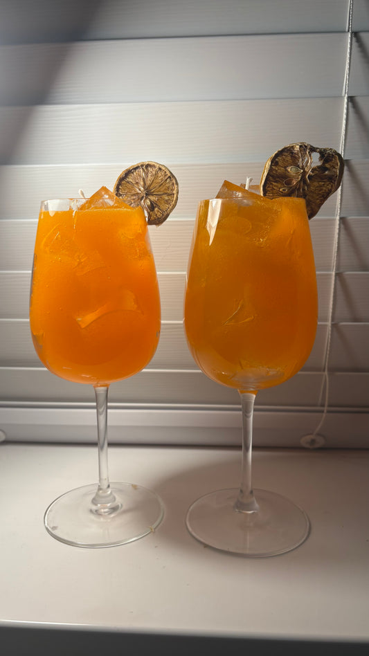 Aperol Spritz Candle