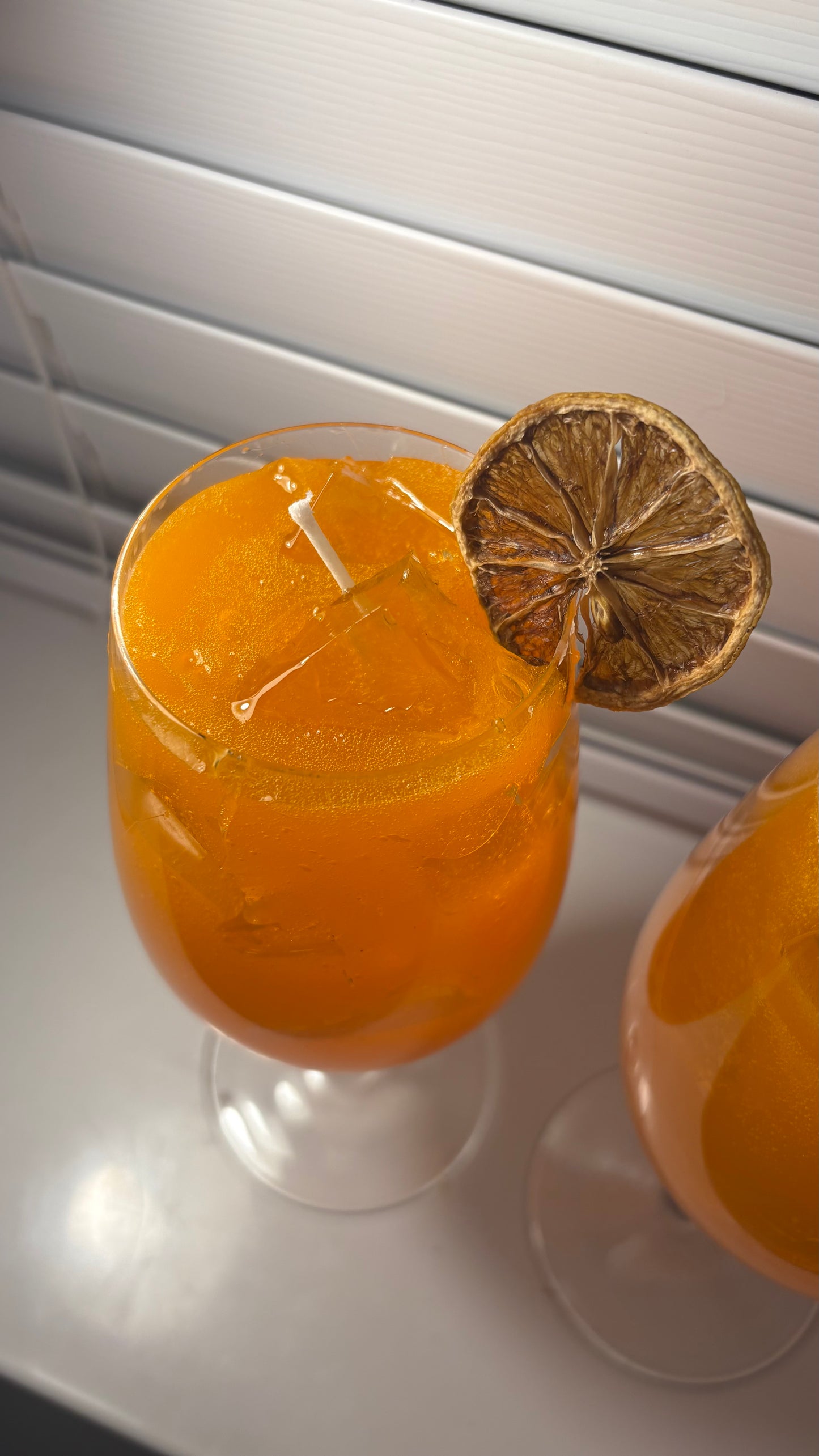 Aperol Spritz Candle