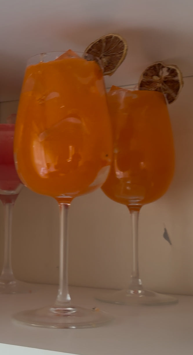 Aperol Spritz Candle